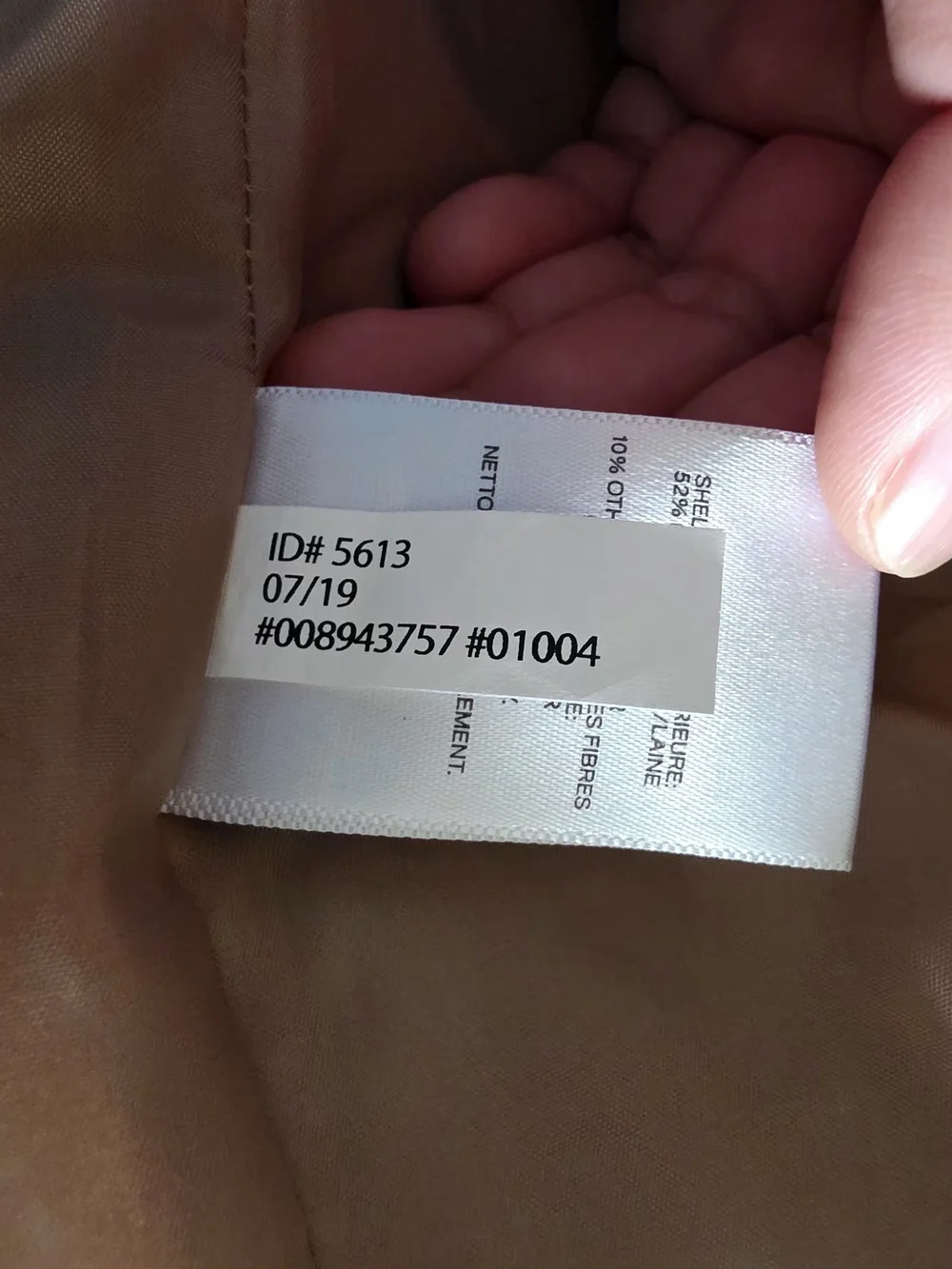 Classic Express Camel Wool-Blend Belted Trench Coat (XL)